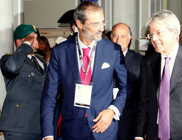 Валерио Ди Молли (СЕО, The European House – Ambrosetti) и премьер Италии Паоло Джентилони