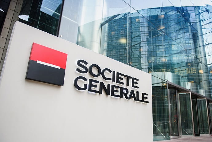 Акции французского банка  Société Générale стали дороже на 100%