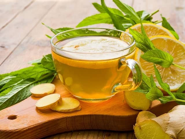 Облепиховый чай с мятой, лимоном или имбирем
