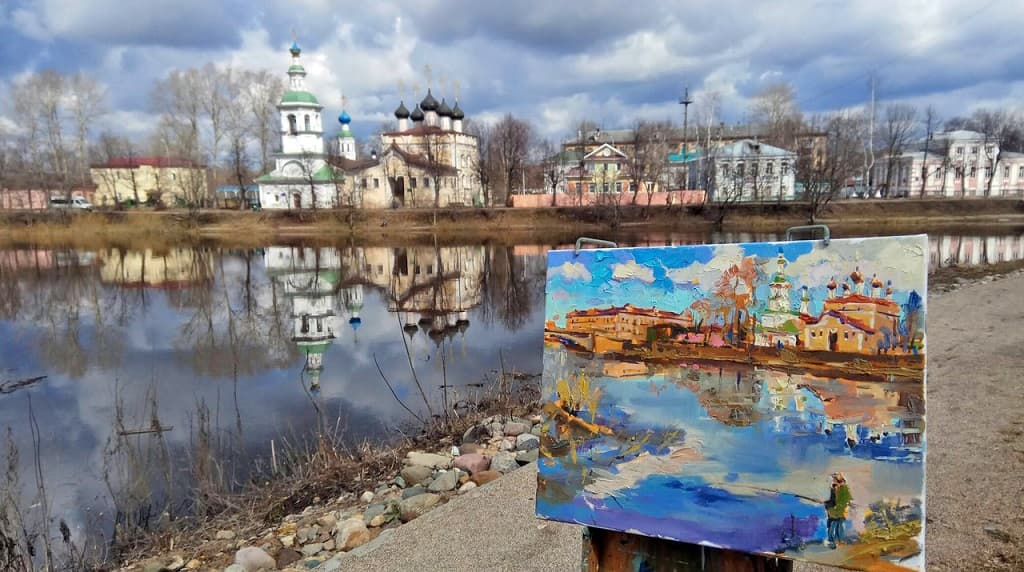 Юбилейная выставка работ художника А. Р. Полякова открывается в Вологде