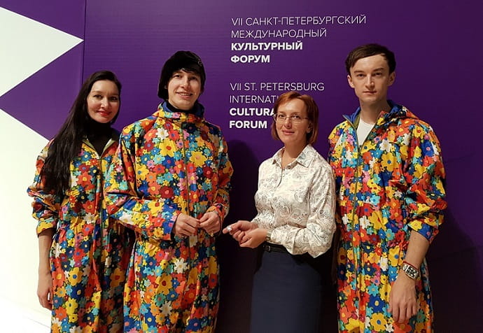 (слева направо) Мария Гриднева, Юлия Евсеева, Алекс Долль и Виталий Макаренко