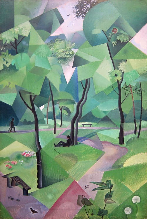 Ю. Анненков. «Июнь.Лес». 1918 г.