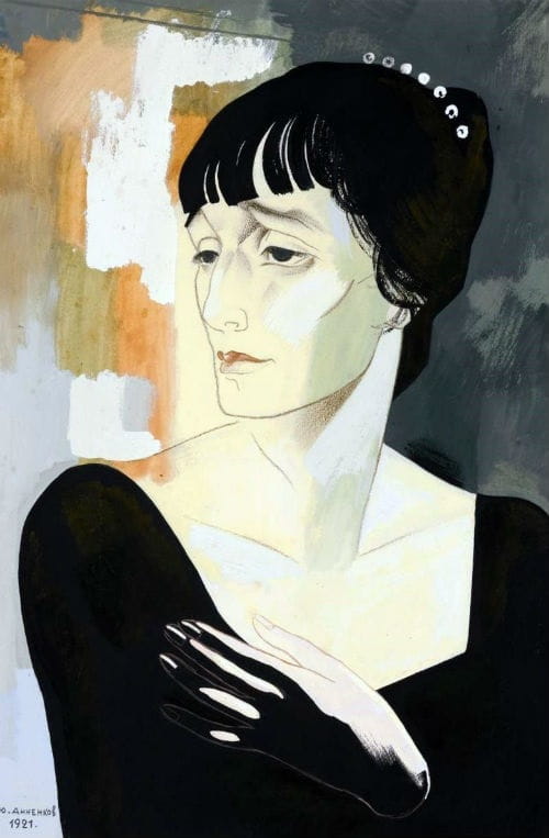 Ю.Анненков. Портрет Ахматовой. 1921 г.