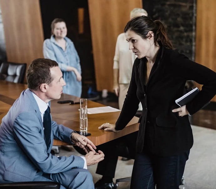 Дарья Жук и Игорь Верник на съёмках второго сезона