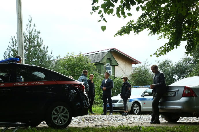 Кадр со съёмок сериала «Подражатель»