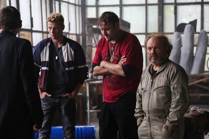 Дмитрий Власкин, Николай Шрайбер и Андрей Федорцов на съёмочной площадке