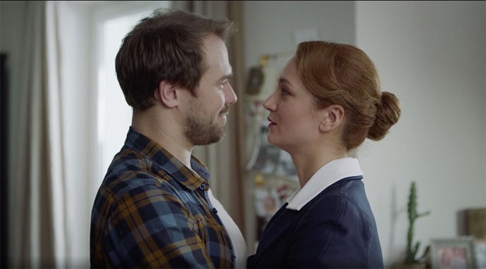 Александр Морозов и Виктория Исакова в сериале «Надежда» 