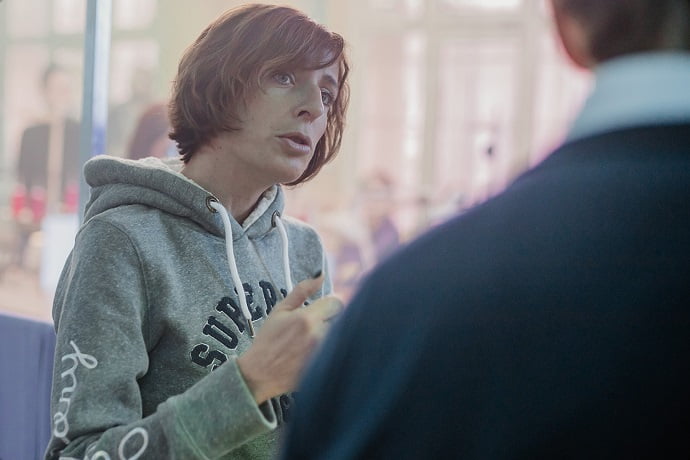 Елена Хазанова на съёмочной площадке