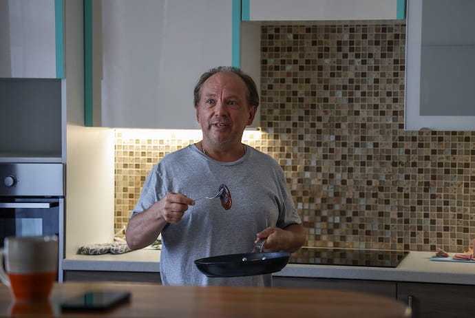 Андрей Федорцов на съёмках второго сезона сериала