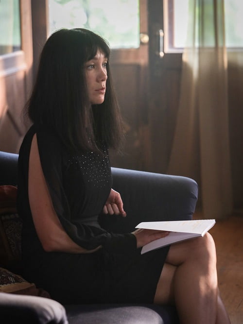 Дарья Мороз на съёмках сериала «Медиатор»