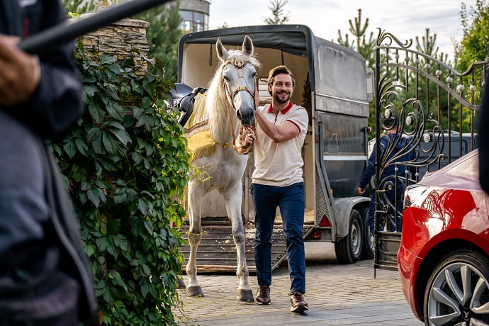 Кадр со съёмочной площадки сериала