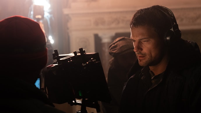 Данила Козловский на съёмках сериала