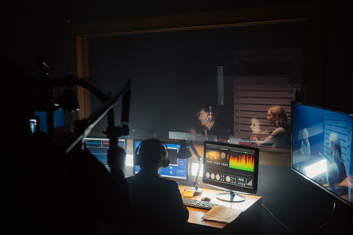 Кадр со съёмок сериала «Медиатор»