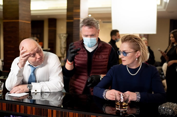 Кадр со съёмок третьего сезона сериала «Содержанки»