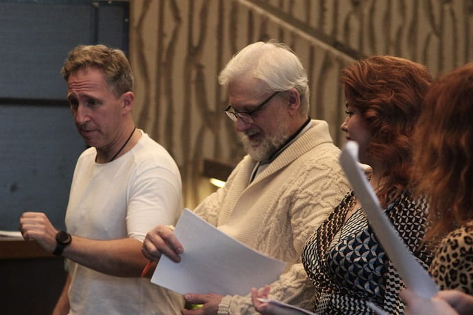 Кадр с репетиции спектакля «Сказки для взрослых детей»