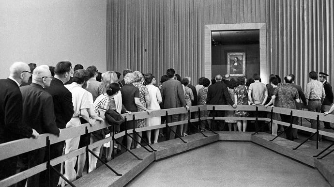 Москвичи в очереди к «Моне Лизе» в 1974 году