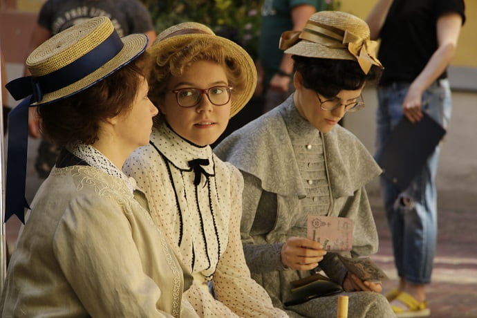 Кадр со съёмок сериала «Фаина»