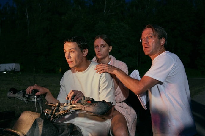 Кадр со съёмок сериала «Два холма»