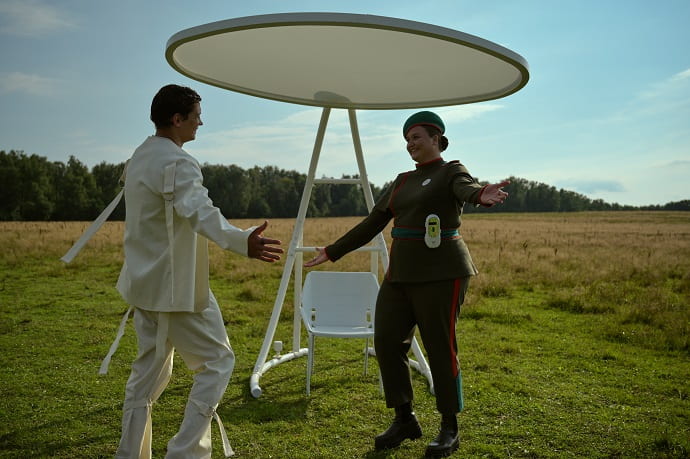 Кадр со съёмок сериала «Два холма»