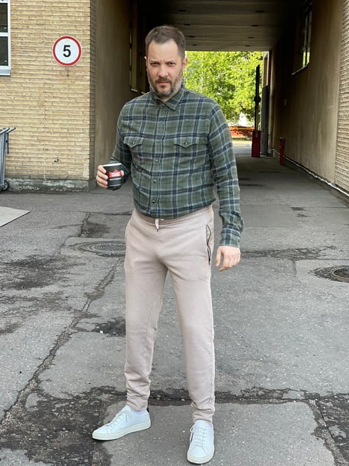 Александр Цыпкин на съёмках фильма «Максим, ну ты попал!»