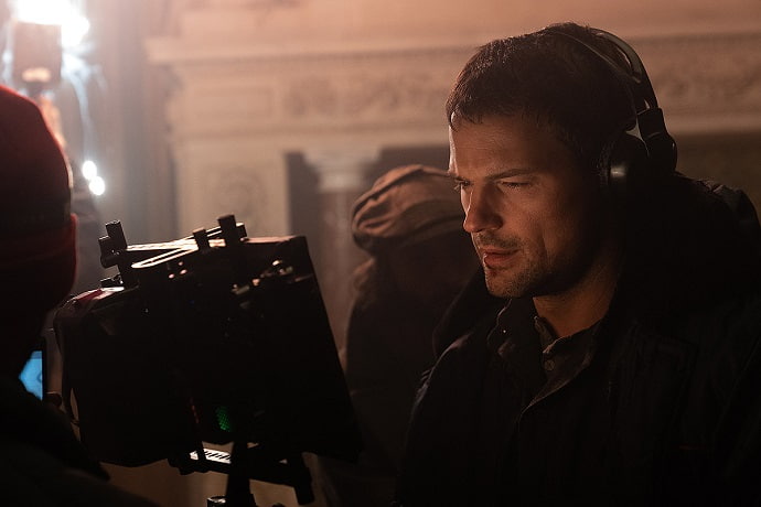 Данила Козловский на съёмках фильма  «Карамора»