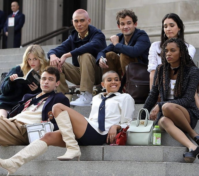 Кадр со съёмок нового сезона сериала «Сплетница» («Gossip Girl»)