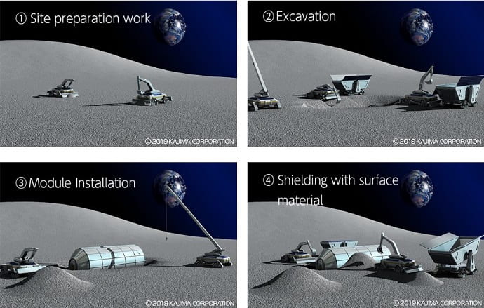 Проект роботизированной базы на Луне