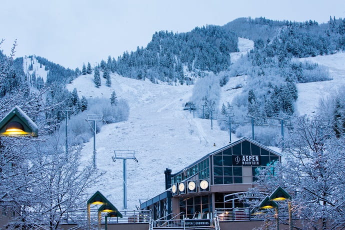 Аспен – один из крупнейших горнолыжных курортов CША