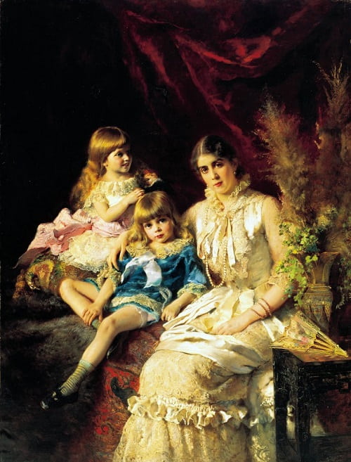 К. Маковский. Семейный портрет.1882.