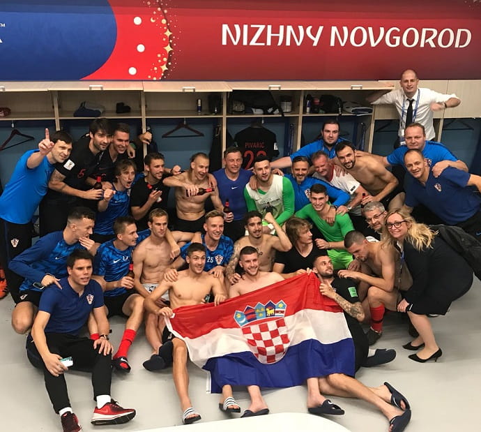 Команда Хорватии в Нижнем Новгороде на ЧМ-2018