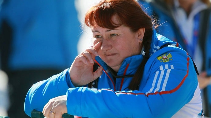 Елена Вяльбе, тренер российской команды