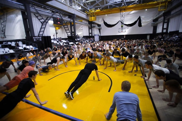 Совместная тренировка на сходке Игоря Войтенко, 2017 год