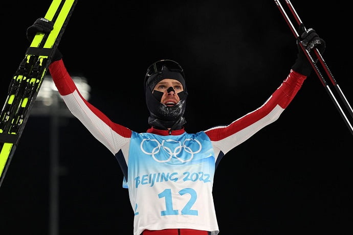 Йорген Гробак стал олимпийским чемпионом в лыжном двоеборье