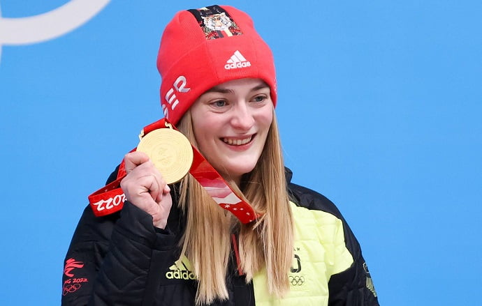 Ханна Найзе впервые в истории принесла Германии золото в женском скелетоне