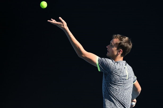 Даниил на теннисном турнире Australian Open в 2017 году