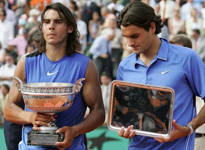 Рафаэль Надаль и Роджер Федерер, турнир «Ролан Гаррос», 2006 год