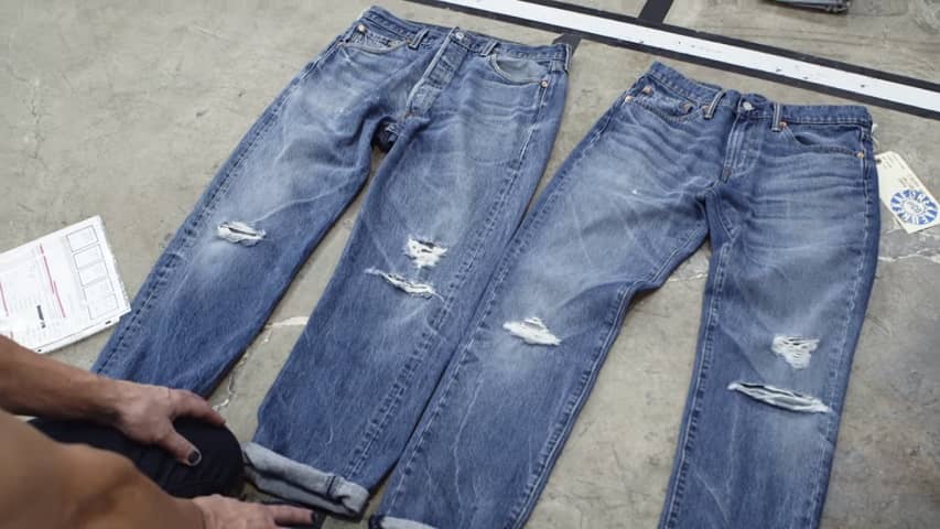 Новые джинсы с лазерным рисунком совершенно неотличимы от обычных