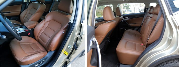 Вдохновляет уровень комфорта — посадка в креслах высока, удобна, а обивка приятна в любой комплектации