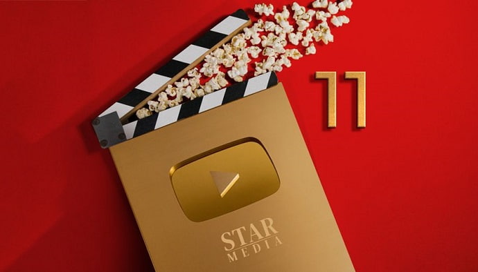 Star Media получила 11-ую  Золотую кнопку YouTube