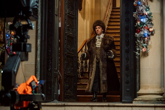 Максим Галкин на съёмках новогоднего эпизода сериала