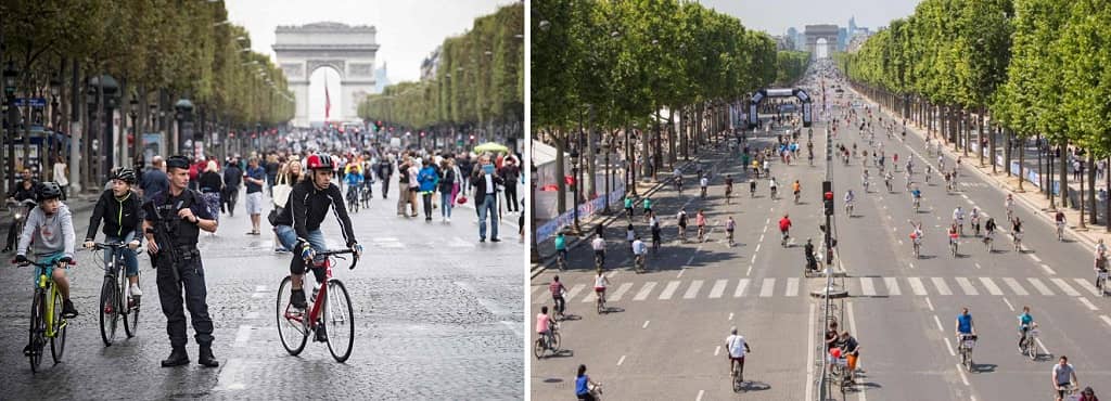 Во Франции планируется удвоить количество велосипедных дорожек и предоставить движение по некоторым улицам исключительно для электромобилей