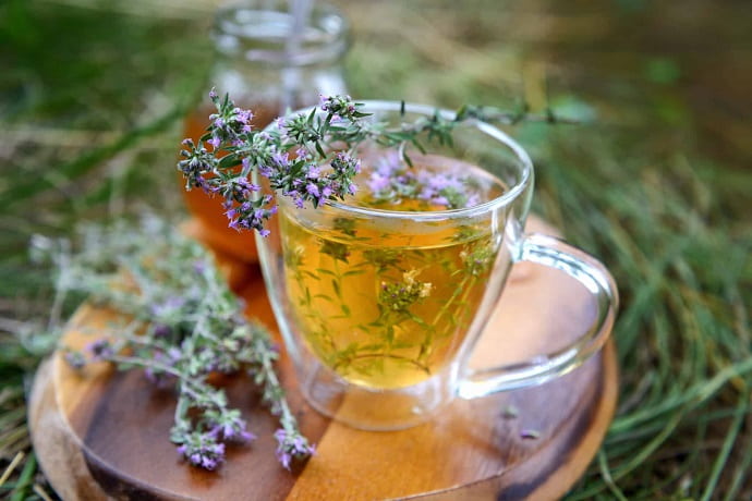 Чай с тимьяном часто пьют, чтобы сбросить лишние килограммы
