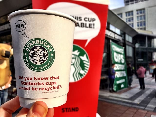 There are only a few factories on the planet that can dispose coffee cups