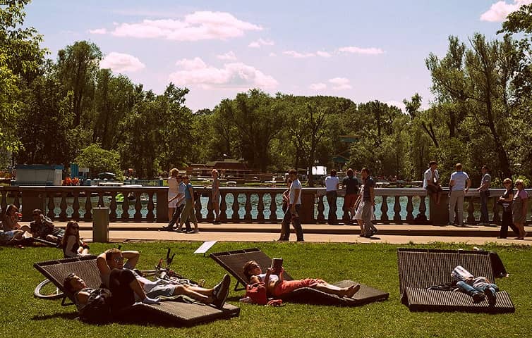 Today, technical progress have already reached the green parks