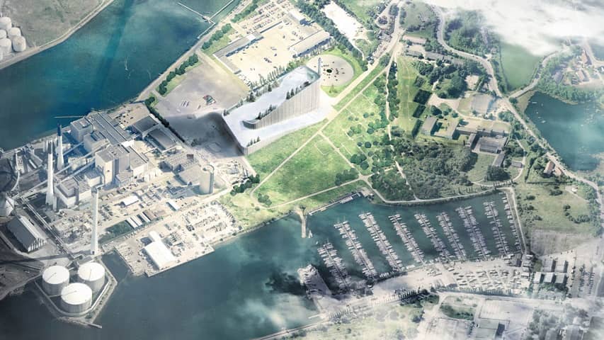 Amager Bakke is located in the center of Copenhagen