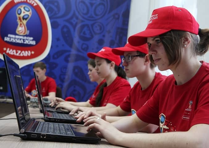 Volunteering is very popular at the World Cup