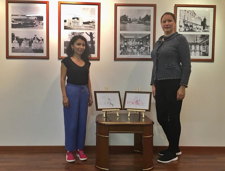 Ancient photographs of Kuzminki and paintings of the famous pavilion of D. Gilardi, painter A. Dolle at the exhibition at the Kodra Swiss Foundation