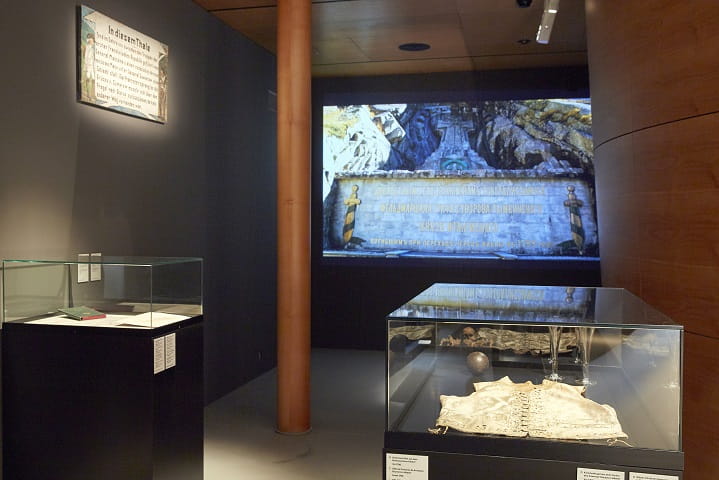 Suvorov's vest, two glasses and a core