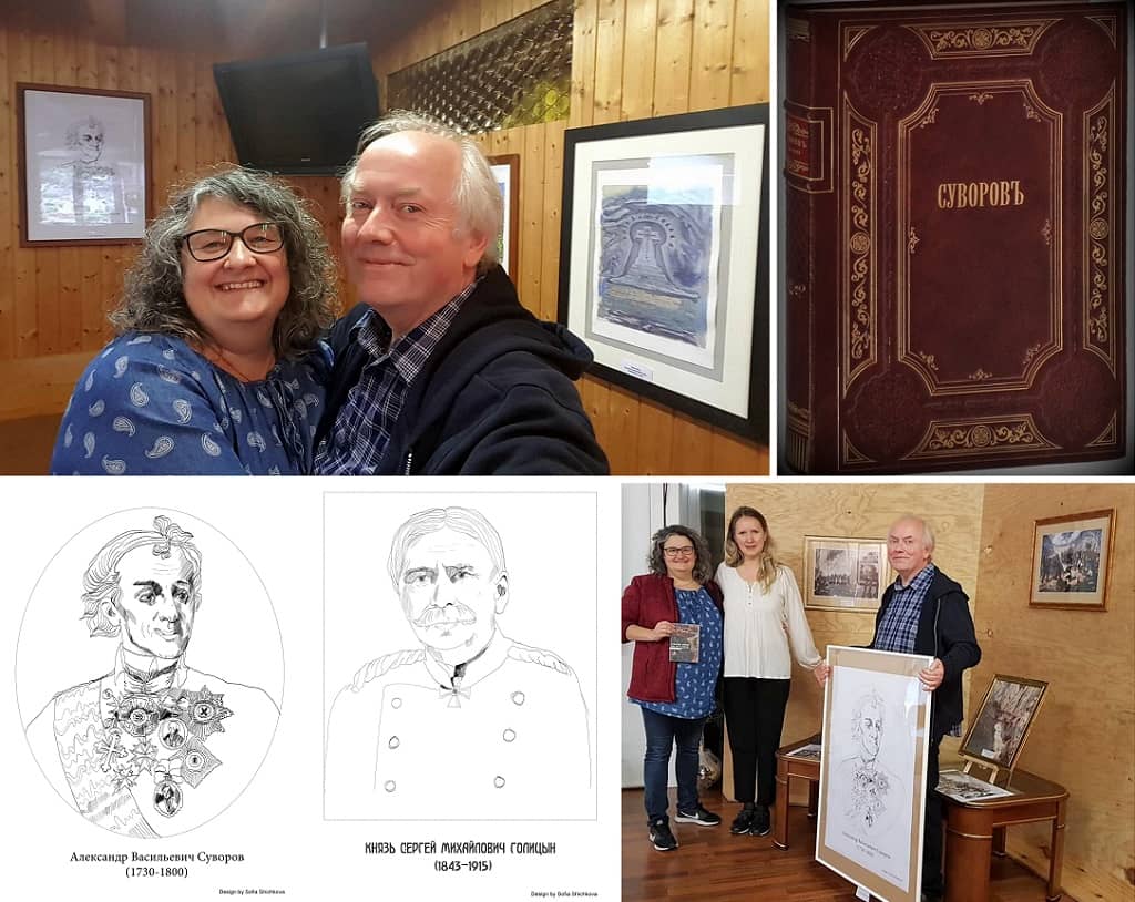 Walter Geler visits Melide exhibitions dedicated to the 120th anniversary of the Suvorov cross