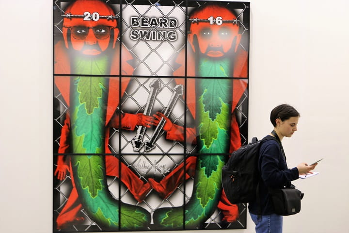 At the exhibition MiArt the main task was to sell the artworks